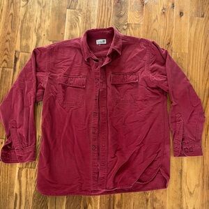 L.L. Bean Heavyweight Button-Up Shirt - Size Unknown